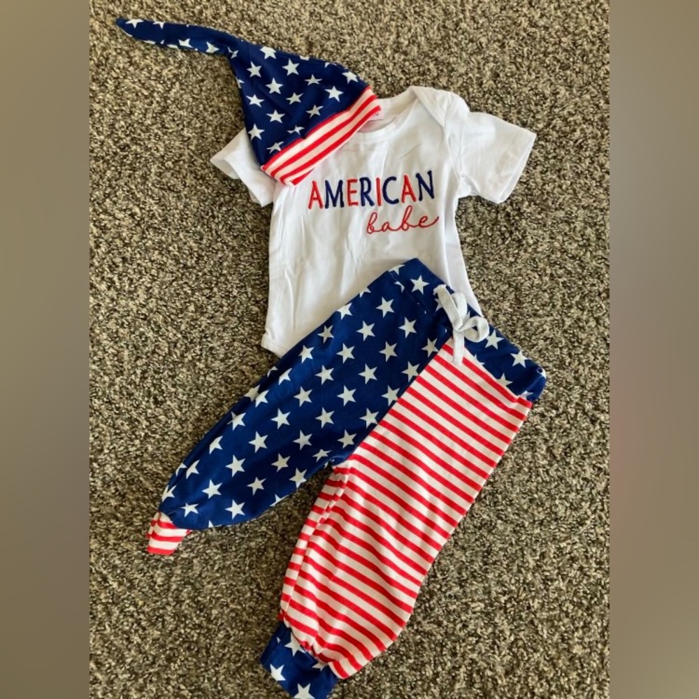 “American Babe” Patriotic Baby Outfit